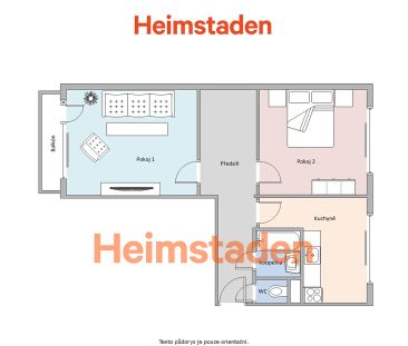 Pronájem bytu 2+1 59 m² - Photo 1