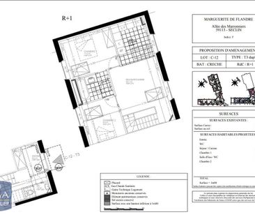 Location Appartement 3 pièces 56m² SECLIN 59113 - Photo 2