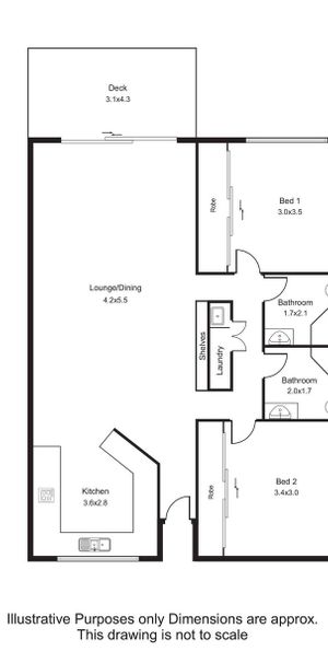 2 bedroom 2 bathroom apartment in City Waters Luxury Apartments and Sky Villas - Photo 1