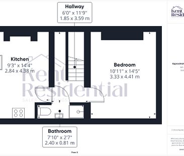 1 bed flat to rent in Burwood House, Maidstone, ME14 - Photo 3