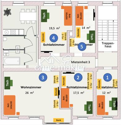 Gemütliches möbliertes WG-ZIMMER (20 qm) ab 1.03.2026! TV, WaMa, Highspeed-Internet inklusive! - Foto 1