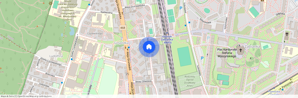 ul. Bitwy Oliwskiej, Oliwa, Gdańsk, pomorskie