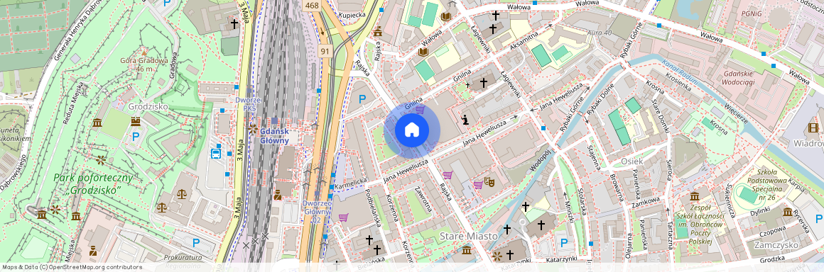 ul. Rajska, Śródmieście, Gdańsk, pomorskie