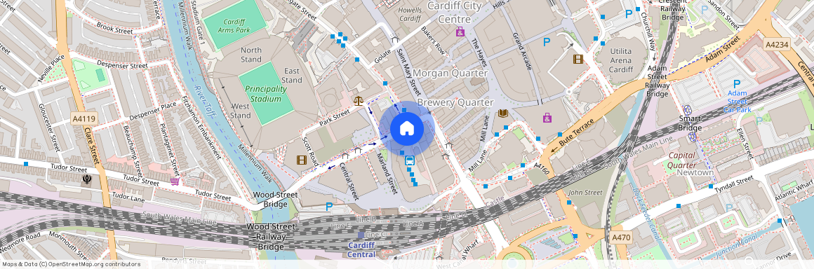 Plot 524, 1F at Wood Street House, Wood Street House, Wood Street CF10