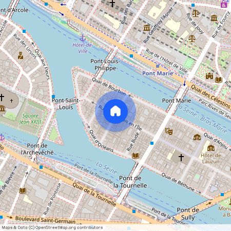 Rue Saint-Louis en L'Ile et Rue le Regrattier 75004 Paris (4e arrondissement)