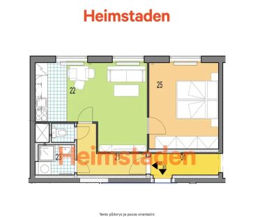 Pronájem bytu 2+kk 38 m - Photo 1