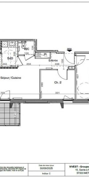 Appartement 3 pièces à Longeville-lès-Metz - Photo 1