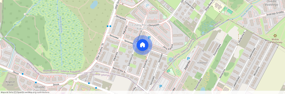 ul. Tenisowa, Orunia Górna - Gdańsk Południe, Gdańsk, pomorskie