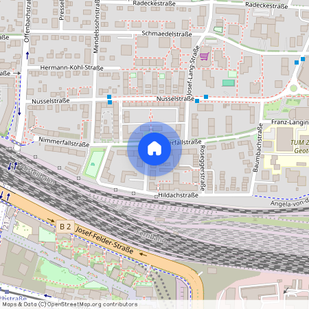 Raucheneggerstraße, 81245 München Pasing ca. 8, 3 km west of Munich-center