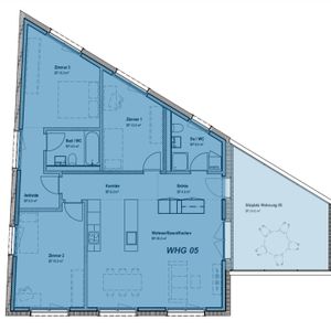 4.5-Zimmerwohnung mit gedecktem Balkon - Foto 3