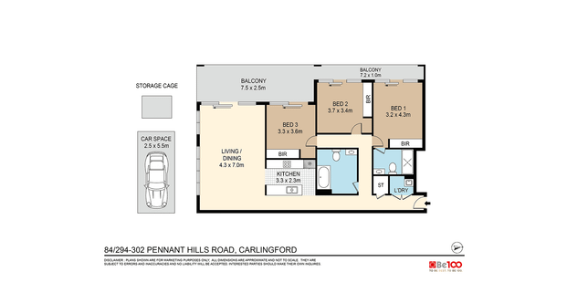 Spacious, Freshly Painted 3-Bedroom Apartment - Expansive Balcony and Proximity to James Ruse! - Photo 1