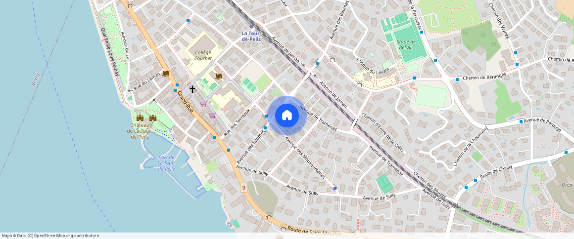 Avenue des Baumes **, 1814, La Tour-De-Peilz