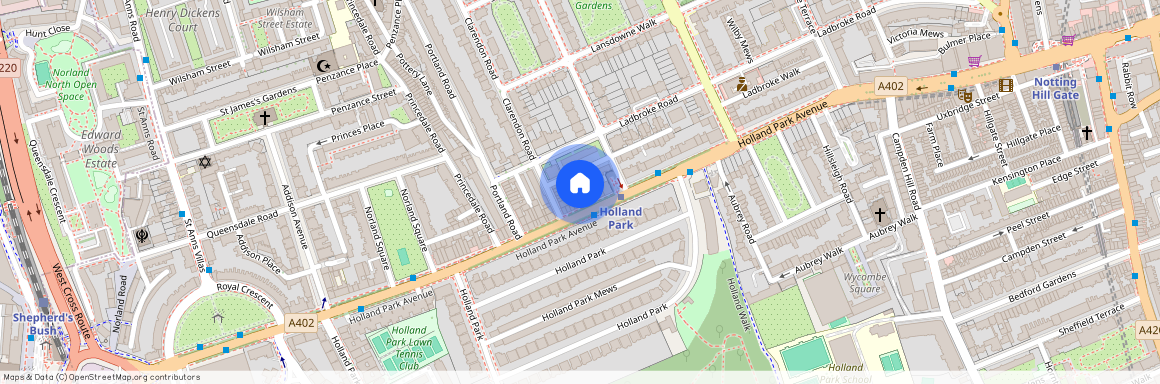 Holland Park Avenue, Holland Park, London, Royal Borough of Kensington and Chelsea, W11