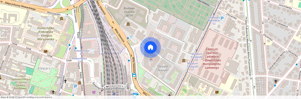 ul. Rakowicka, Przedmieście Warszawskie, Stare Miasto, Kraków, małopolskie