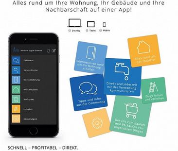 Moderne und zentrale 1- Zimmerwohnung - Foto 1
