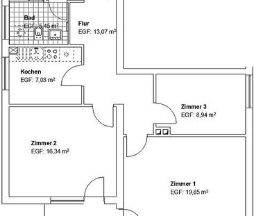 Schicke 3 ZKB mit Balkon in Waldau! - Foto 1