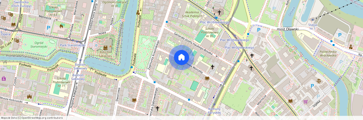 ul. Stanisława Worcella, Przedmieście Oławskie, Krzyki, Wrocław, dolnośląskie