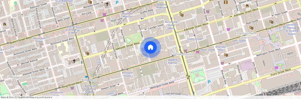 Quad Lofts, #908, 19-23 Brant Street, Toronto