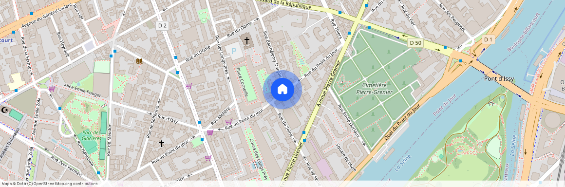 Rue du Point du Jour, Francja, Boulogne-Billancourt