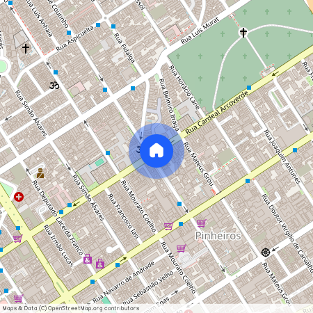 Rua Fradique Coutinho - até 636 - lado par, Pinheiros, São Paulo, SP, 05416000