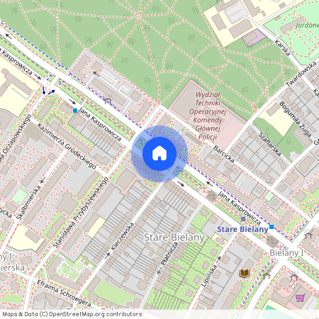 ul. jana kasprowicza 32, Stare Bielany, Bielany, Warszawa, mazowieckie