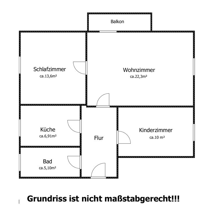 Schöne helle 3 Raumwohnung mit Balkon! - Photo 1