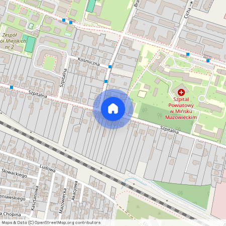 Miński, Mińsk, Mazowiecki, Szpitalna