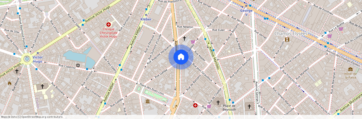 Building Rue Galilée - checkmyguest - 1052655, Rue Galilée, Paris