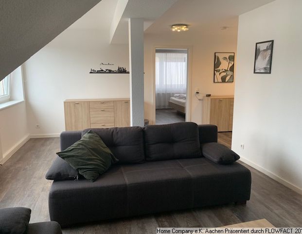 Aachen-Haaren: Modern möbl. 3-Zimmerwohnung mit Balkon - Photo 1