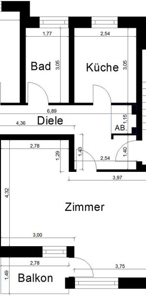 NUR MIT WBS!! Drei-Zimmer-Wohnung mit Balkon!! - Photo 2