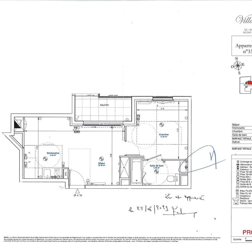 Location appartement 2 pièces de 45.02m² - Photo 1