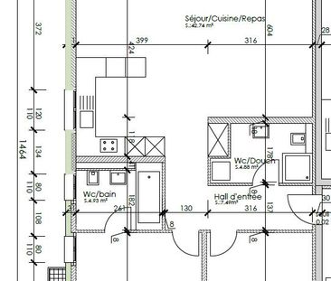 3 ½ PIÈCES - Au rez-de-chaussée - Foto 3