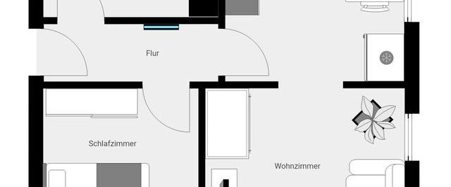 Gemütliche Single-Dachgeschosswohnung mit toller Aussicht - Photo 1