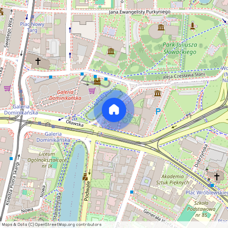 ul. Podwale, Przedmieście Oławskie, Krzyki, Wrocław, dolnośląskie