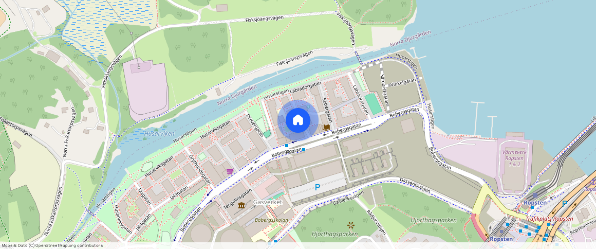 Spanielgatan **, Norra Djurgården