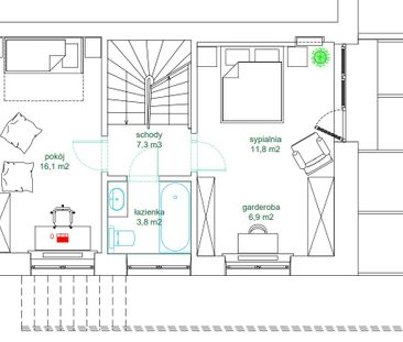 Wyjątkowy dom - skrajny segment, Wołoska - Zdjęcie 1