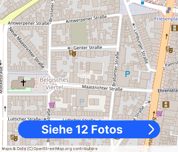 TOP Lage! Stilvoll möblierte Wohnung im Belgischen Viertel mit Balkon - Foto 1
