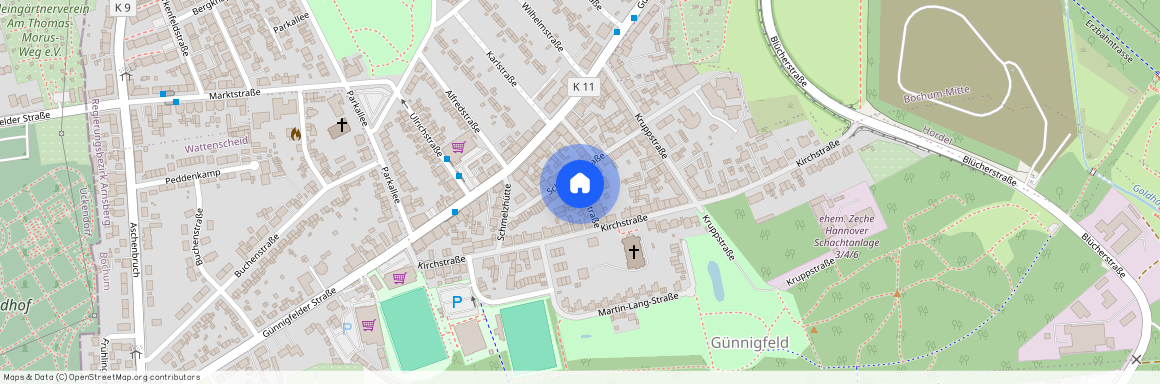 Mittelstr. 9 Bochum Günnigfeld Nordrhein-Westfalen 44866