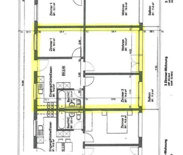 HELLE 3,5-ZIMMERWOHNUNG HOCH ÜBER SPREITENBACH - Foto 3