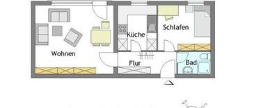 1-Zimmer-Wohnung in Mülheim-Saarn - Foto 1