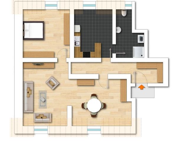 Traumwohnung unter dem Dach: kernsanierte, schicke 3-Zimmer-Wohnung mit Weitblick - Photo 1