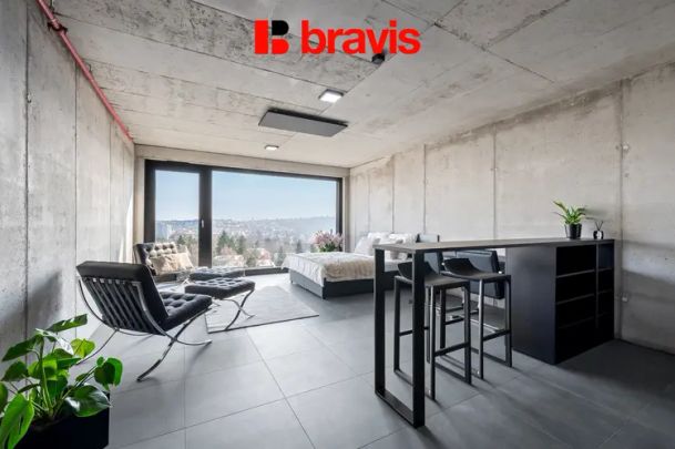 Pronájem 1+kk, Královopolská, Brno: Smart home, wifi, klima a fitness - Fotografie 1