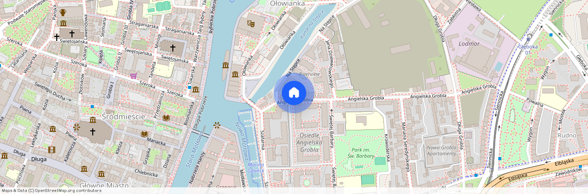 ul. Angielska Grobla, Śródmieście, Gdańsk, pomorskie