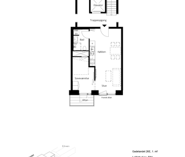 Gadelandet 26E, 1. mf - Foto 1