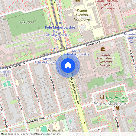 Aleja Niepodległości, Stary Mokotów, Mokotów, Warszawa, mazowieckie