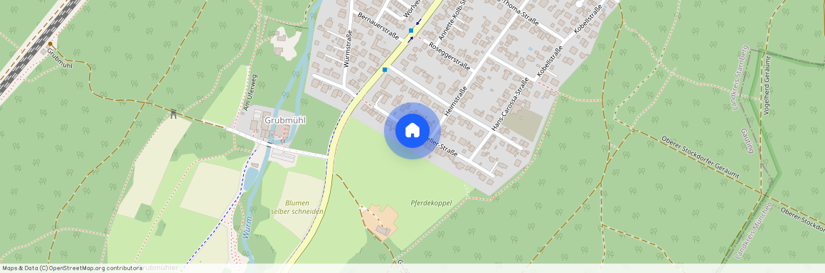 Paul-Keller-Straße, 82131 Gauting Stockdorf ca. 14, 6 km south-west of Munich-center