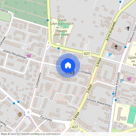 ul. 11 Listopada, Ostrów Mazowiecka, ostrowski, mazowieckie