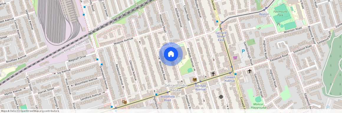 176 Hiawatha Road Unit# Bsmt, Toronto