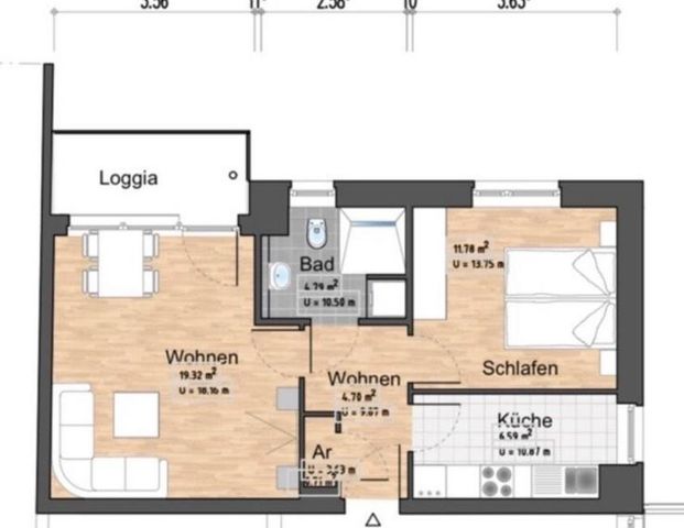 Mietwohnung Bonn Castell ab 01.04 - Foto 1