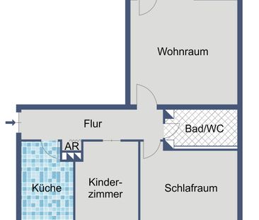 Familienfreundliche 3-Zimmer-Wohnung mit Balkon und zusätzlichem St... - Photo 2